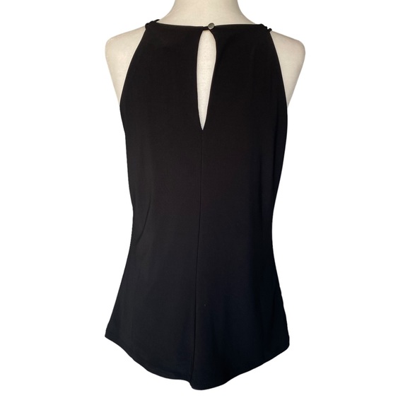 White House Black Market Black Studded Tank Blouse Small - Picture 6 of 14